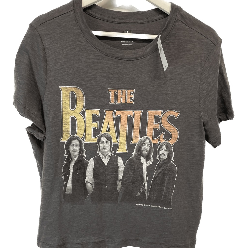 The Beatles Cropped Tee T Shirt Top 100% Cotton NWT Great Gift! XS-XL